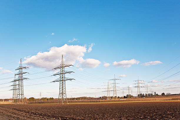istock electricity tower for energy in beautiful landscape 503158468