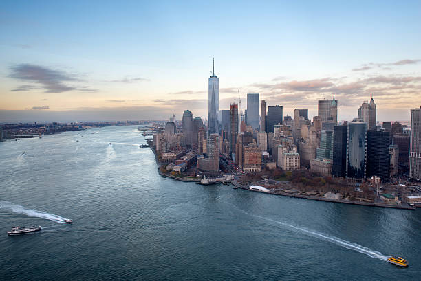 istock Manhatten view from the helicopter 503159542