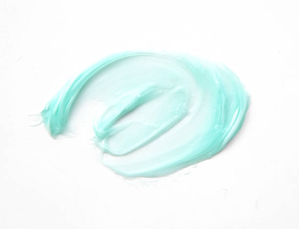istock Body lotion, blue gel, cream isolate on white. 503162610