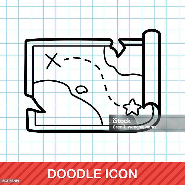 Random Doodle Map Map Doodle Stock Illustration - Download Image Now - Abstract ...