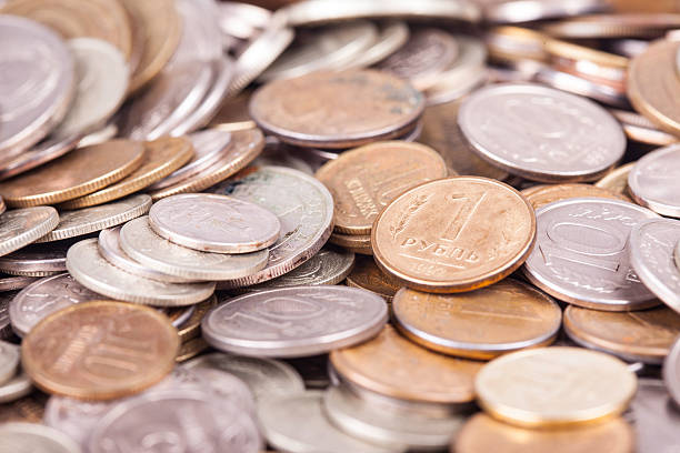 istock coin ruble among many other coins 503166092