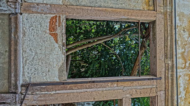 istock old dirty window on old dirty wall 503167024