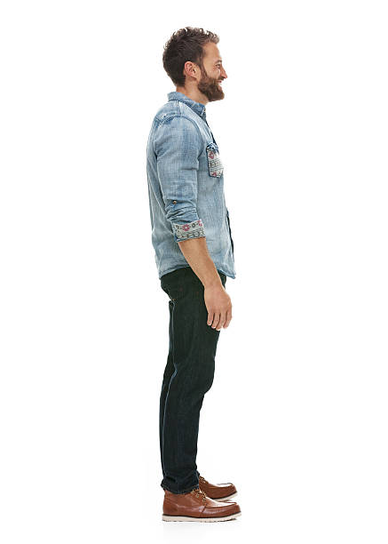 istock Smiling casual man standing and looking away 503168368