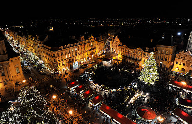 istock Prague old town square at Christmas 503170038