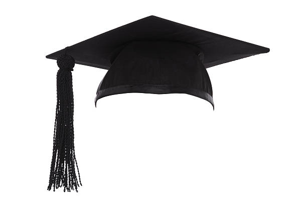 istock Mortar Board Graduation Cap isolated on white 503174771