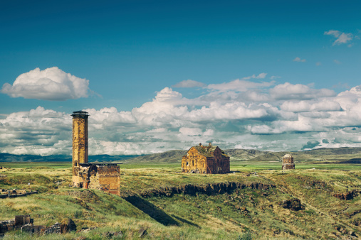 Ani is a ruined and uninhabited medieval Armenian city-site situated in the Turkish province of Kars, near the border with Armenia. Armenian chroniclers such as Yeghishe and Ghazar Parpetsi first mentioned Ani in the 5th century AD.