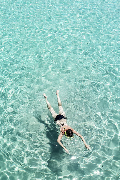 istock Woman snorkeling 503177007