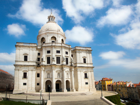 Building exterior of the Church of Santa Engrácia - National Pantheon (Lisbon, Portugal)