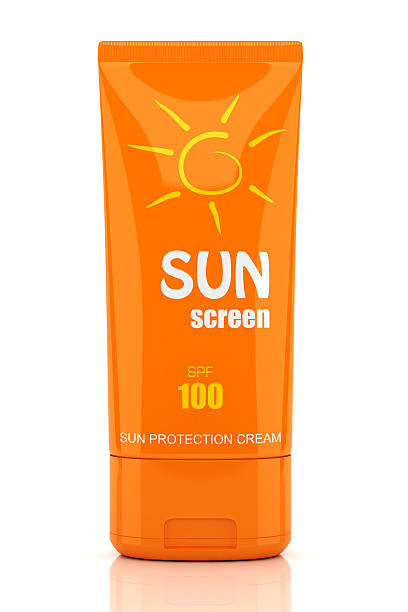 Suntan cream tube