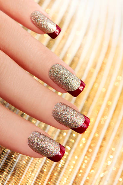 istock Brilliant Golden manicure. 503179219
