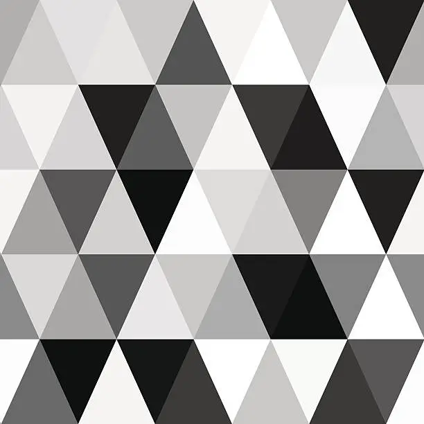 Vector illustration of black and white abstract geometry pattern