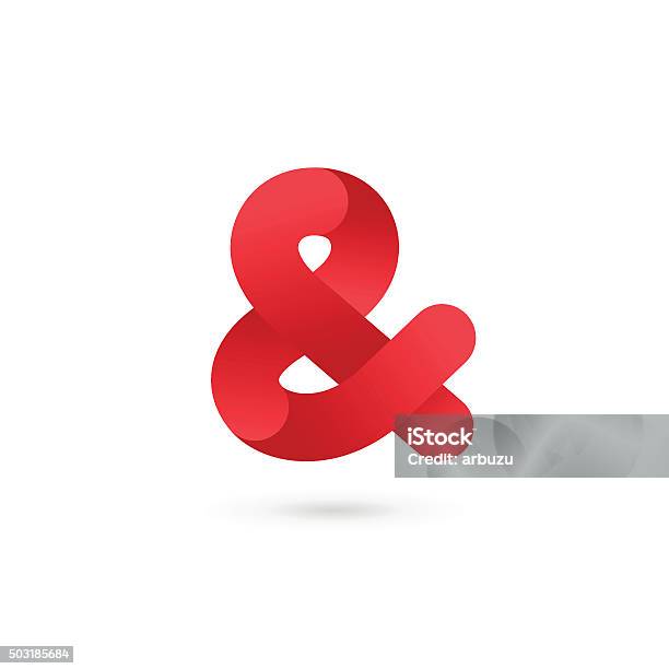 Symbol And Ampersand Icon Design Template Elements Stock Illustration - Download Image Now