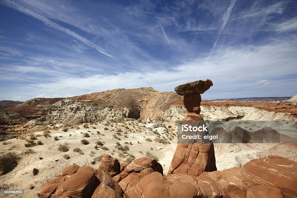 Fungo ombrelliforme Rock, Paria, Utah, Stati Uniti - Foto stock royalty-free di Ambientazione esterna