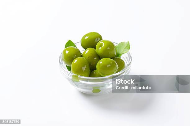 Aceitunas Verde Foto de stock y más banco de imágenes de Aceituna - Aceituna, Aceituna verde, Alimento