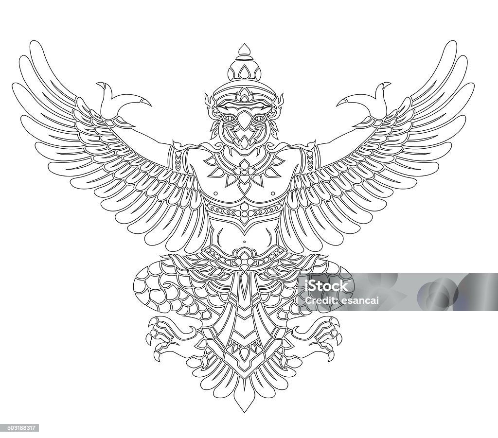 Vector Gruda Garuda Vector Stock Illustration - Download Image Now - Bangkok, Bird ...