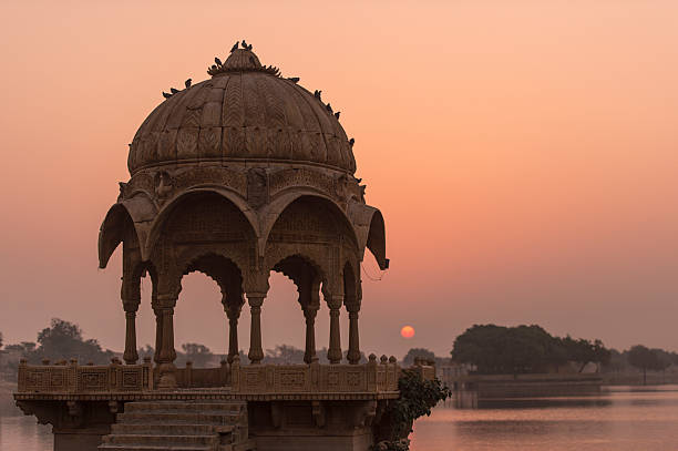 istock Gadi Sagar temple in Gadisar lake. 503188412