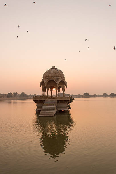 istock Gadi Sagar temple in Gadisar lake. 503189760