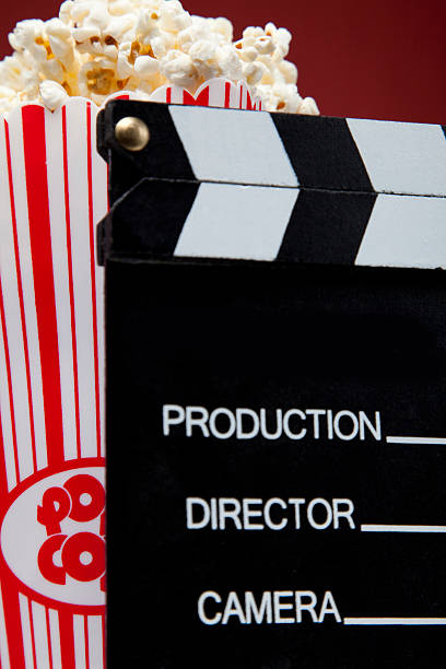 istock Popcorn and film slate 503190457