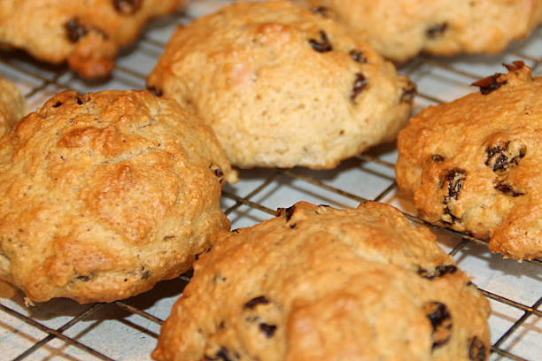 istock Homemade rock buns on cooling rack 503190732