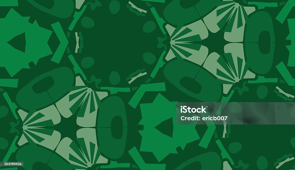 Repeating Green Wallpaper Pattern Stock Illustration - Download Image ...