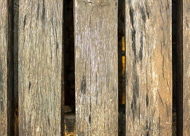 istock Background traditional old wooden fence. 503191186