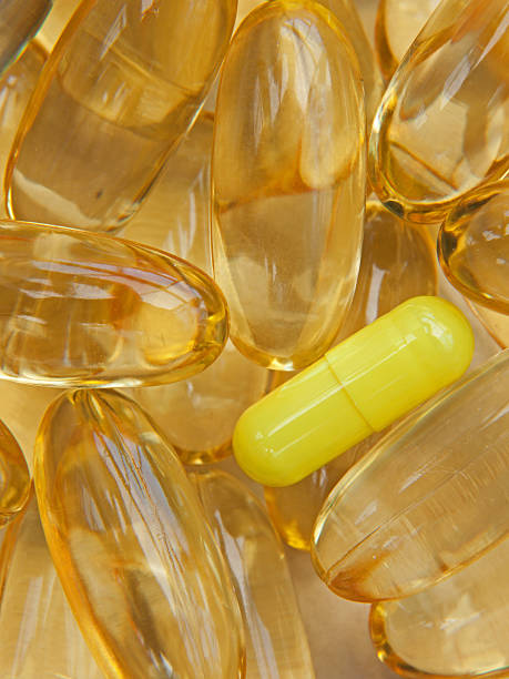 istock Macro study of medicine and health supplements in capsule form 503192042