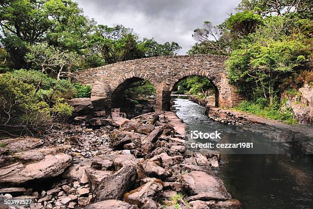 Ponte Nel Parco Nazionale Di Killarney - Fotografie stock e altre immagini di Ambientazione esterna - Ambientazione esterna, Anello di Kerry, Bosco di querce