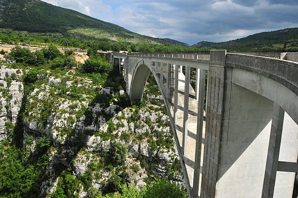 Pont de l'Artuby stock photo