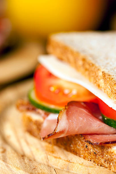 istock Healthy sandwich with ham,lettuce,cheese 503193041