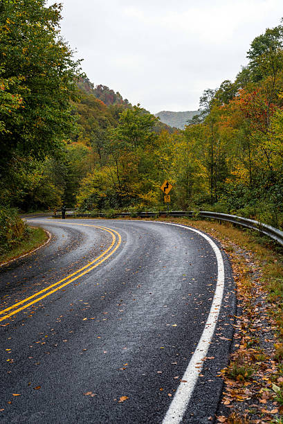 istock Empty road during autumn season 503193054