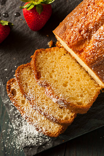 istock Homemade Pound Cake with Strawberries 503194501