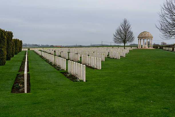 Bedford House WW1 Cemetery, Ypres Bedford House Cemetery world war one Ypres Flander Belgium passchendaele stock pictures, royalty-free photos & images