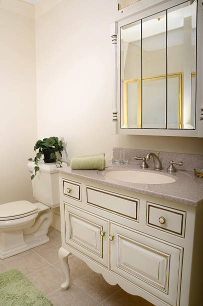 istock Traditional Beige Home Bathroom 503199916
