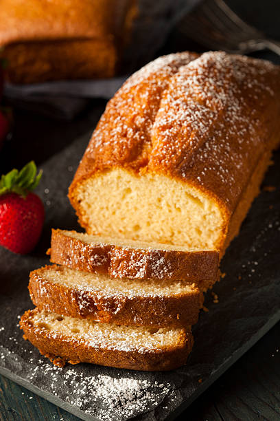 istock Homemade Pound Cake with Strawberries 503204235