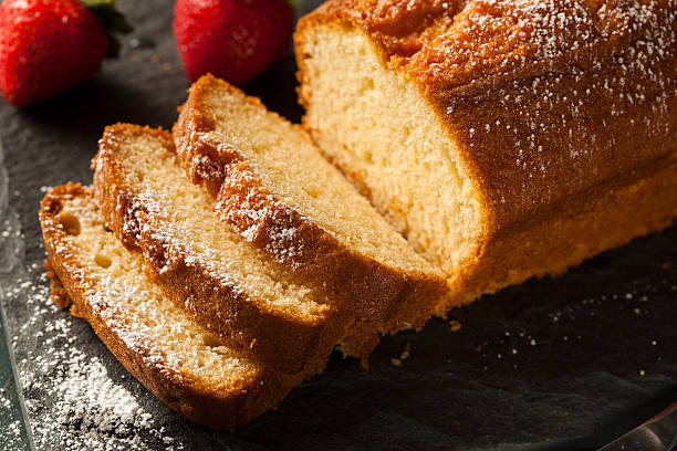 istock Homemade Pound Cake with Strawberries 503204295