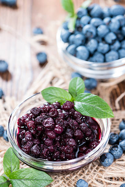 istock Portion of canned Blueberries 503206263