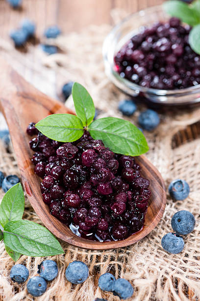 istock Portion of canned Blueberries 503206283