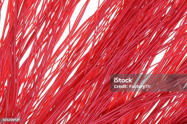 Red Wire Lines Stock Photo - Download Image Now - Abstract, Backgrounds, Bundle