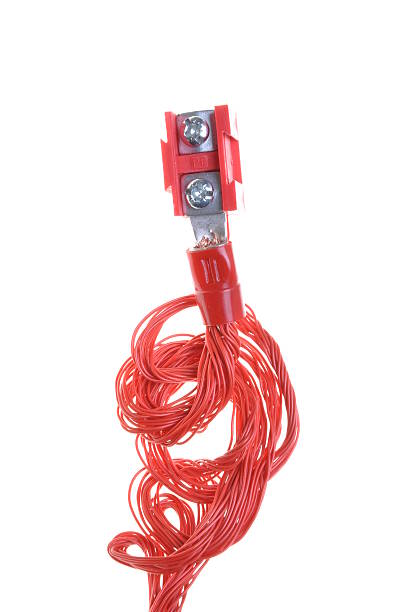 istock Electric power distribution cable with terminal block 503206937