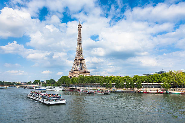 istock Eiffel Tower and seine river in Paris, France 503207753