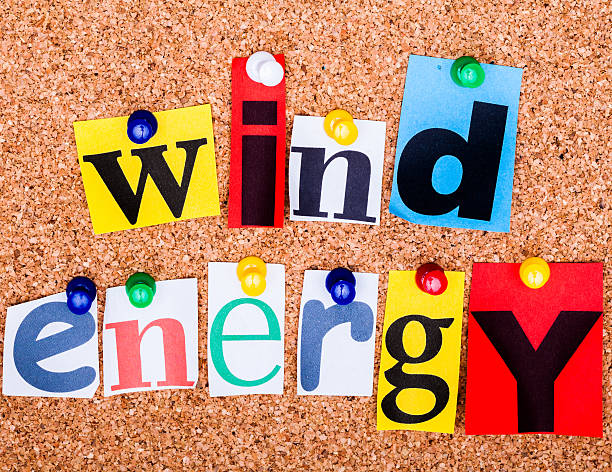 istock Wind Energy pinned on a bulletin board 503208089