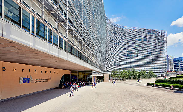 the berlaymont office building - berlaymont building zdjęcia i obrazy z banku zdjęć