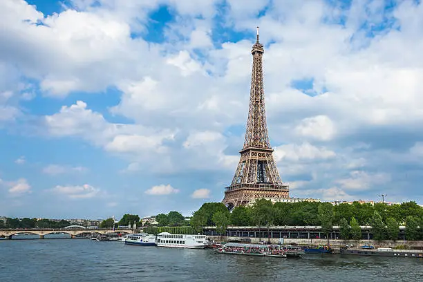 Photo of The Eiffel Tower and seine river in Paris, France