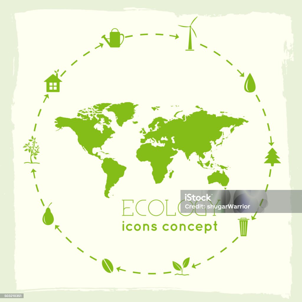 cycle eco infographic background concept icon in cycle of eco concept Arrow Symbol stock vector
