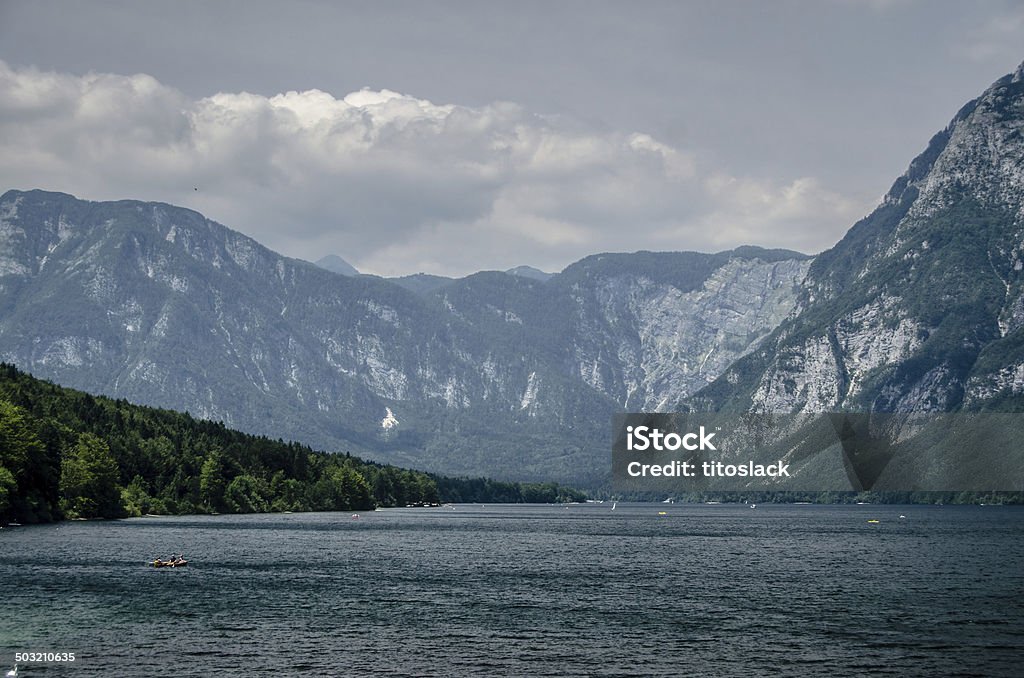 Lake Bohinj-SLOWENIEN - Lizenzfrei Alpen Stock-Foto