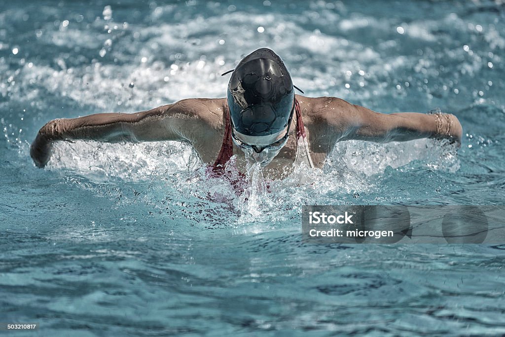 Mariposa de natación - Foto de stock de Mariposa - Natación libre de derechos