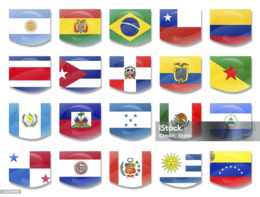 flags flags from latin america countries Flag Stock Photo