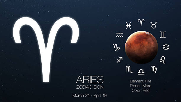 istock Zodiac sign - Aries. Cool astrologic infographics. Elements of this 503216962