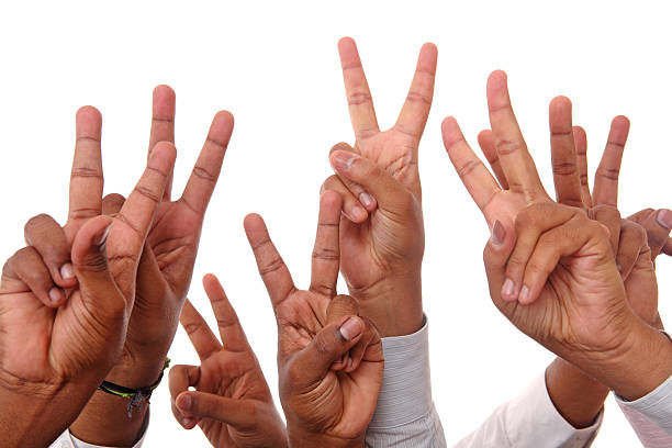 istock human hands showing success sign 503218782