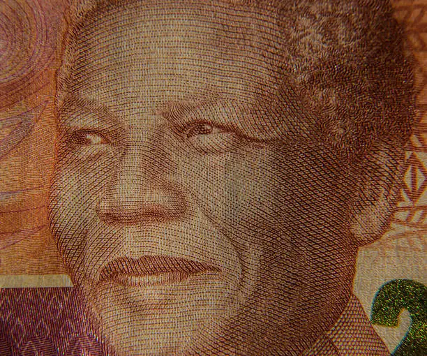 Portrait of Nelson Mandela on a South Africa 200-rand note